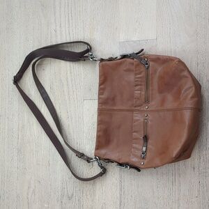 The Sak Tan Leather Hobo Bag
